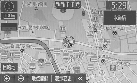 地図の表示 設定